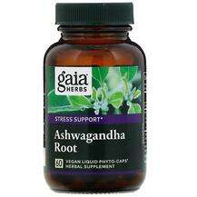 Gaia Herbs, Ashwagandha Root, Ашвагандха, 60 капсул