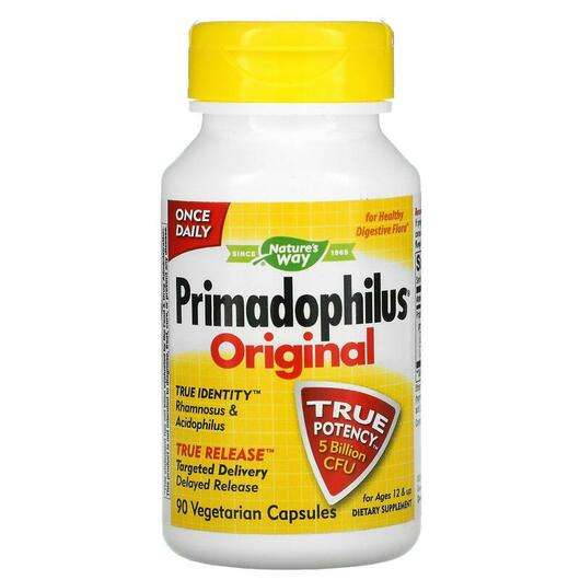 Primadophilus Original Ages 12 & Up 5 Billion CFU, Пробіотики Прімадофілус Original підлітків 12+ 5 млрд КУО, 90 капсул