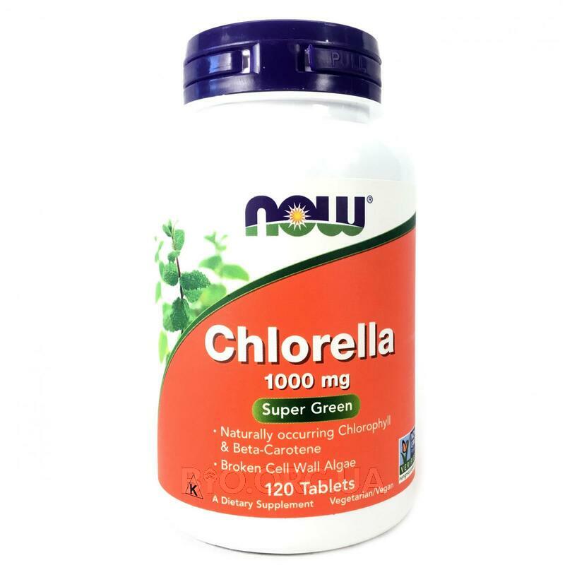 Buigen rooster Enzovoorts Now, Chlorella 1000 mg 120 Tablets