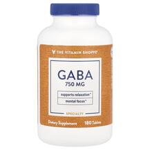 GABA 750 mg ГАМК TheVitaminShoppe 180 таблеток