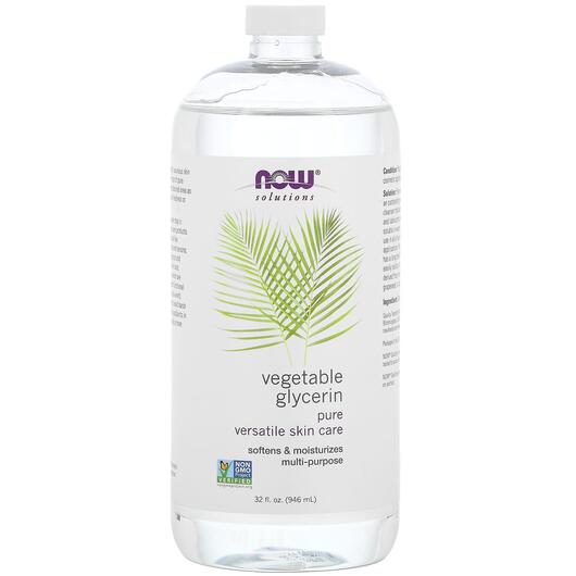 Основне фото товара NOW Foods, Solutions Vegetable Glycerin, Кокосова олія, 946 мл
