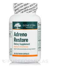 Genestra, Adreno Restore, Підтримка наднирників, 90 капсул