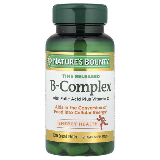 Основное фото товара Nature's Bounty, Комплекс Витамина B, B-Complex, 125 таблето