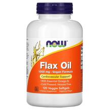 Flax Oil 1000 mg Льняное масло 1000 мг NOW