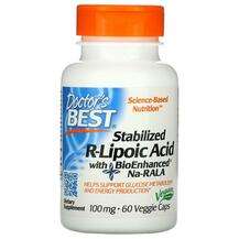 R-Lipoic Acid + Na-RALA, R-ліпоєва 100 мг, 60 капсул