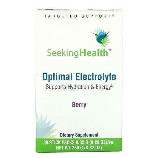 Основне фото товара Seeking Health, Optimal Electrolyte Berry, Електроліти, 8.32 г 