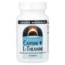 Caffeine + L-Theanine Кофеин Source Naturals