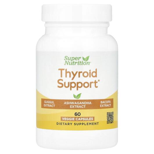 Основное фото товара Thyroid Support with Guggul Ashwagandha, Органический чай, 60 кап