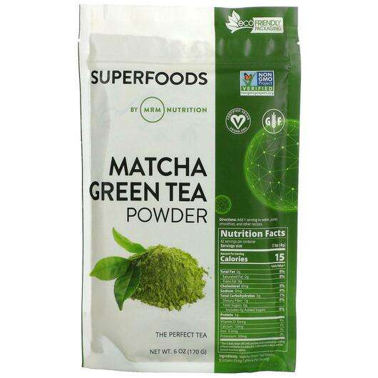 Основное фото товара MRM Nutrition, Чай Матча, Matcha Green Tea Powder, 170 г