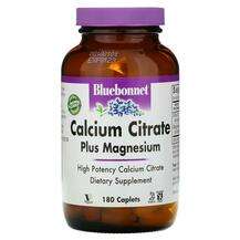 Bluebonnet, Calcium Citrate Plus Magnesium, 180 Caplets
