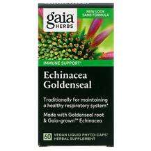 Gaia Herbs, Echinacea Goldenseal, Ехінацея та Жовтокорінь, 60 ...