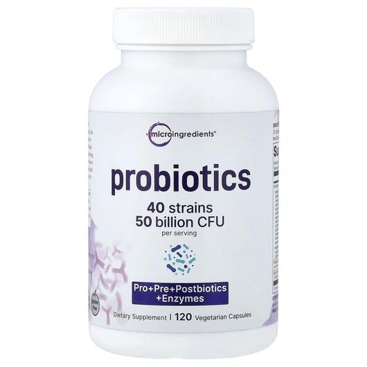 Основне фото товара Micro Ingredients, Probiotics, Пробіотики, 120 капсул