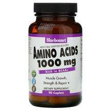 Bluebonnet, Amino Acids 1000 mg, Амінокислоти 1000 мг, 90 капсул