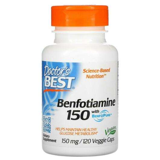 Benfotiamine 150 with BenfoPure, Бенфотіамін, 120 капсул