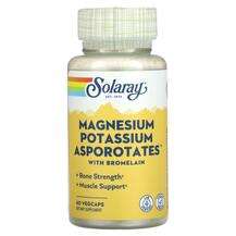 Solaray, Magnesium Potassium Asporotates with Bromelain, 60 Ve...
