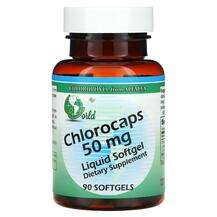 World Organic, Хлорофилл, Chlorocaps 50 mg, 90 капсул