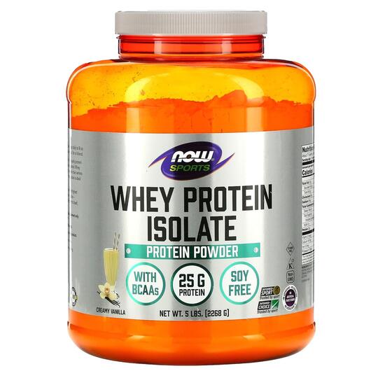 Основне фото товара Sports Whey Protein Isolate Creamy Vanilla ., Протеїн, 2268 г