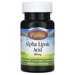 Фото товару Carlson, Alpha Lipoic Acid 300 mg, Альфа-ліпоєва, 30 таблеток