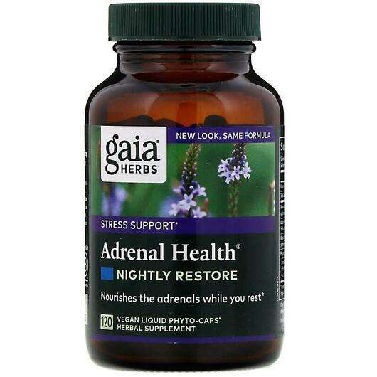 Основне фото товара Gaia Herbs, Adrenal Health, Підтримка наднирників, 120 капсул