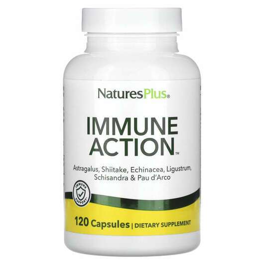 Основне фото товара Natures Plus, Immune Action, Підтримка імунітету, 120 капсул