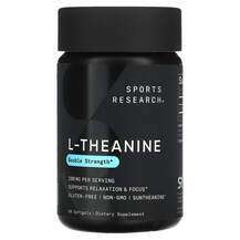 Sports Research, L-theanine 200 mg, L-Теанін, 60 капсул