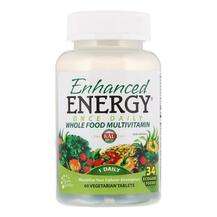 KAL, Enhanced Energy Whole Food, Мультивітаміни, 60 таблеток