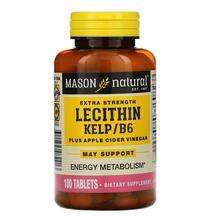 Mason, Лецитин, Lecithin Kelp/B6, 100 таблеток