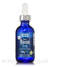 Trace Minerals, Liquid Ionic Boron 6 mg, Бор, 59 мл