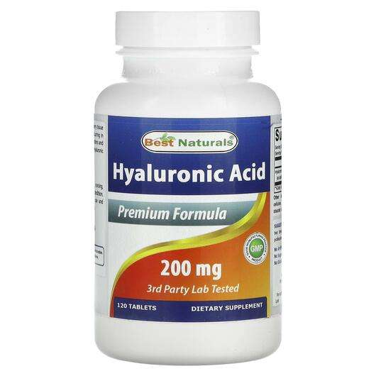 Основне фото товара Best Naturals, Hyaluronic Acid 200 mg, Гіалуронова кислота, 12...