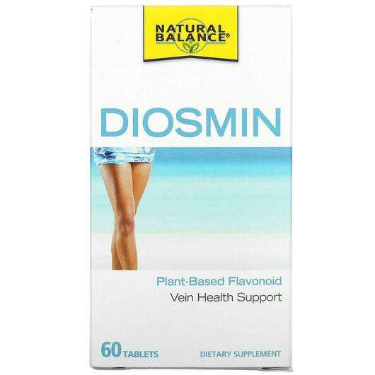Основное фото товара Natural Balance, Диосмин, Diosmin Vein Health Support, 60 табл...
