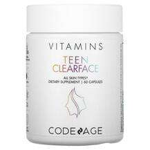 CodeAge, Кожа ногти волосы, Teen Clearface Vitamins All Skin T...