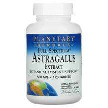 Planetary Herbals, Astragalus Extract Full Spectrum 500 mg, 12...