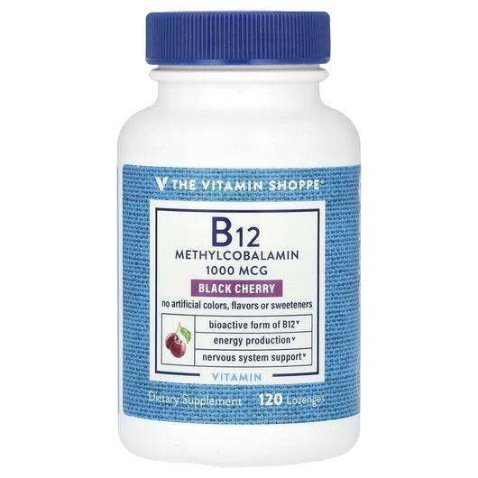 Основне фото товара B12 Methylcobalamin Black Cherry 1000 mcg, Метилкобаламін B12,...