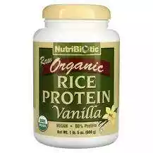 NutriBiotic, Raw Organic Rice Protein Vanilla 1, Рисовий проте...