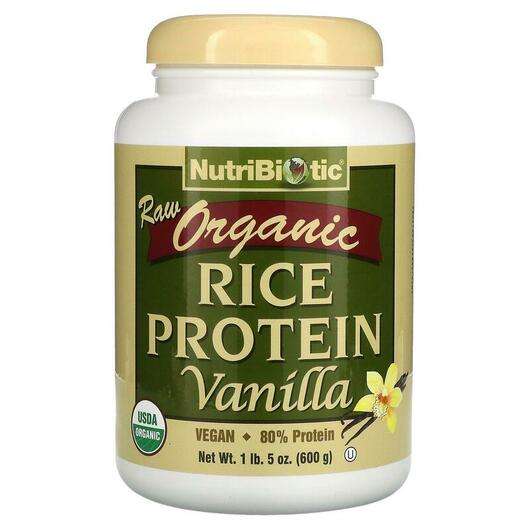 Основное фото товара NutriBiotic, Рисовый протеин, Raw Organic Rice Protein Vanilla...