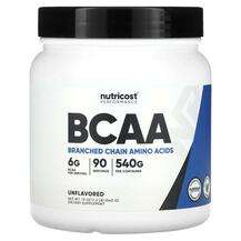 Nutricost, Аминокислоты БЦАА, Performance BCAA Unflavored, 540 г
