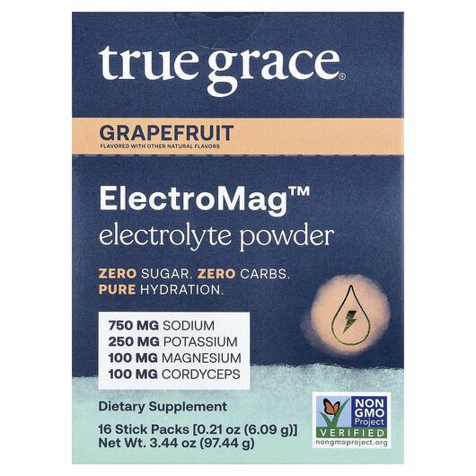 Основне фото товара ElectroMag Electrolyte Powder Grapefruit, Магній, 16 шт