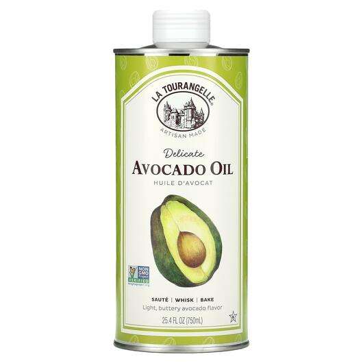 Основне фото товара La Tourangelle, Delicate Avocado Oil, Олія авокадо, 750 мл