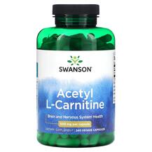 Acetyl L-Carnitine 500 mg L-Карнитин Swanson