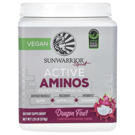 Основне фото товара Sunwarrior, Sport Active Aminos Dragon Fruit, Пітая, 570 г