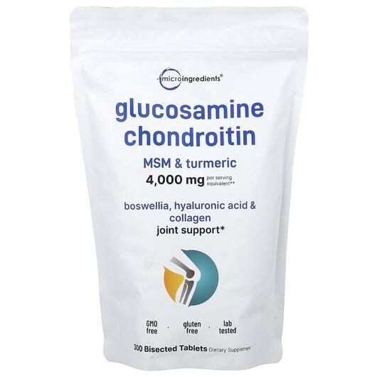 Основне фото товара Glucosamine Chondroitin MSM &, Глюкозамін Хондроітин, 300 таб