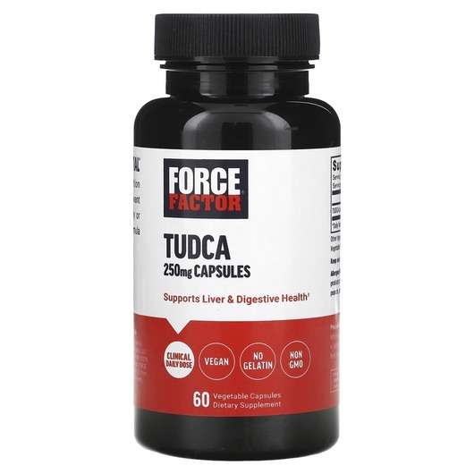 Основне фото товара Force Factor, Tudca 250 mg, Тудка, 60 капсул