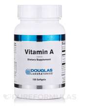 Douglas Laboratories, Витамин А Ретинол, Vitamin A, 100 капсул