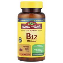 Vitamin B12 Fast Dissolve Cherry 3000 mcg B12 Nature