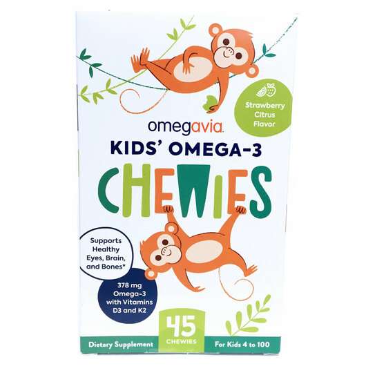 Kids' Omega-3 Chewies, Омега-3 для дітей, 45 цукерок