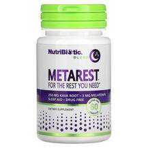 NutriBiotic, Sleep MetaRest, Підтримка сну, 60 капсул
