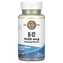 KAL, B-12 1000 mcg, Вітамін B12, 100 таблеток