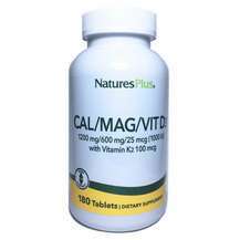 Natures Plus, Cal Mag D3 & Vitamin K2, 180 Tablets