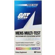 GAT, Витамины для мужчин, Mens Multi + Test, 60 таблеток