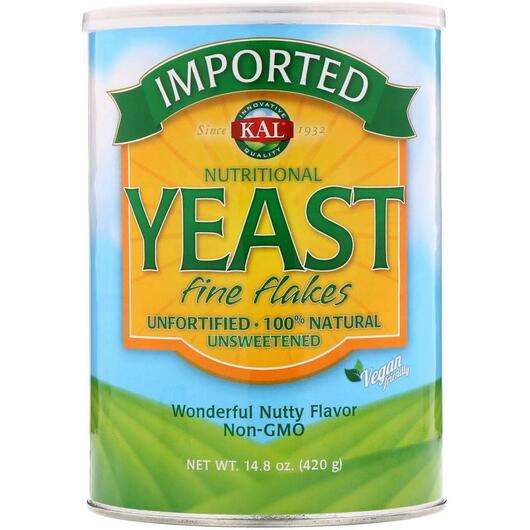 Основное фото товара KAL, Пищевые дрожжи, Yeast Fine Flakes, 420 г